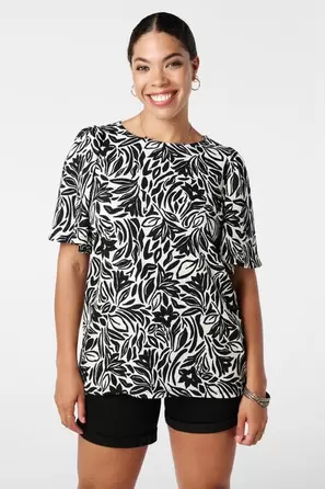 Top con estampado