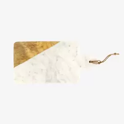 Tabla de cortar de mármol blanco 30x15cm