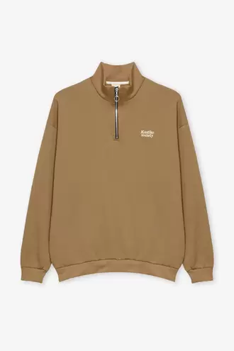 Sudadera Half Zip Kaotiko Society Sand