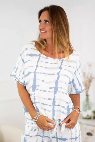 Blusa Nudo Estampado TieDye