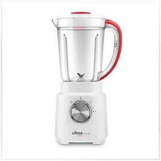 BATIDORA VASO 600W UFESA CORAL BLANCO