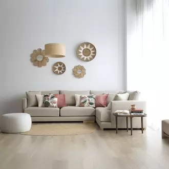 Monza sofá rinconera derecha grande 4 plazas beige