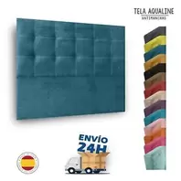 CABECERO DE CAMA DE TELA ACUALINE ANTIMANCHAS, ALTA GAMA, LIDER EN VENTAS.