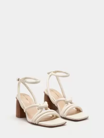 Leather strappy sandals