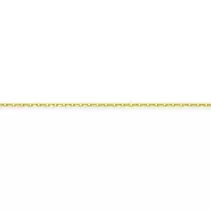 Collar de cadena de diamantes forçat chapados en oro de 1,60 mm