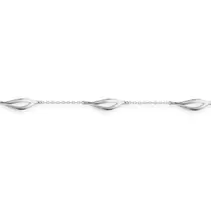 Pulsera de plata 925 rodiada adornada con 4 motivos