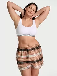 Modal-Cotton Pajama Shorts