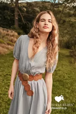 Vestido midi "ROSA" escote espalda - La Vecina Rubia