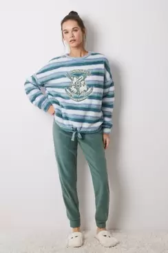Pijama polar rayas estrellas Harry Potter