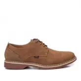 Zapatos sport xti marrones con ribete azul trasero