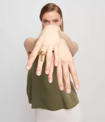 Dragonfly shape ring