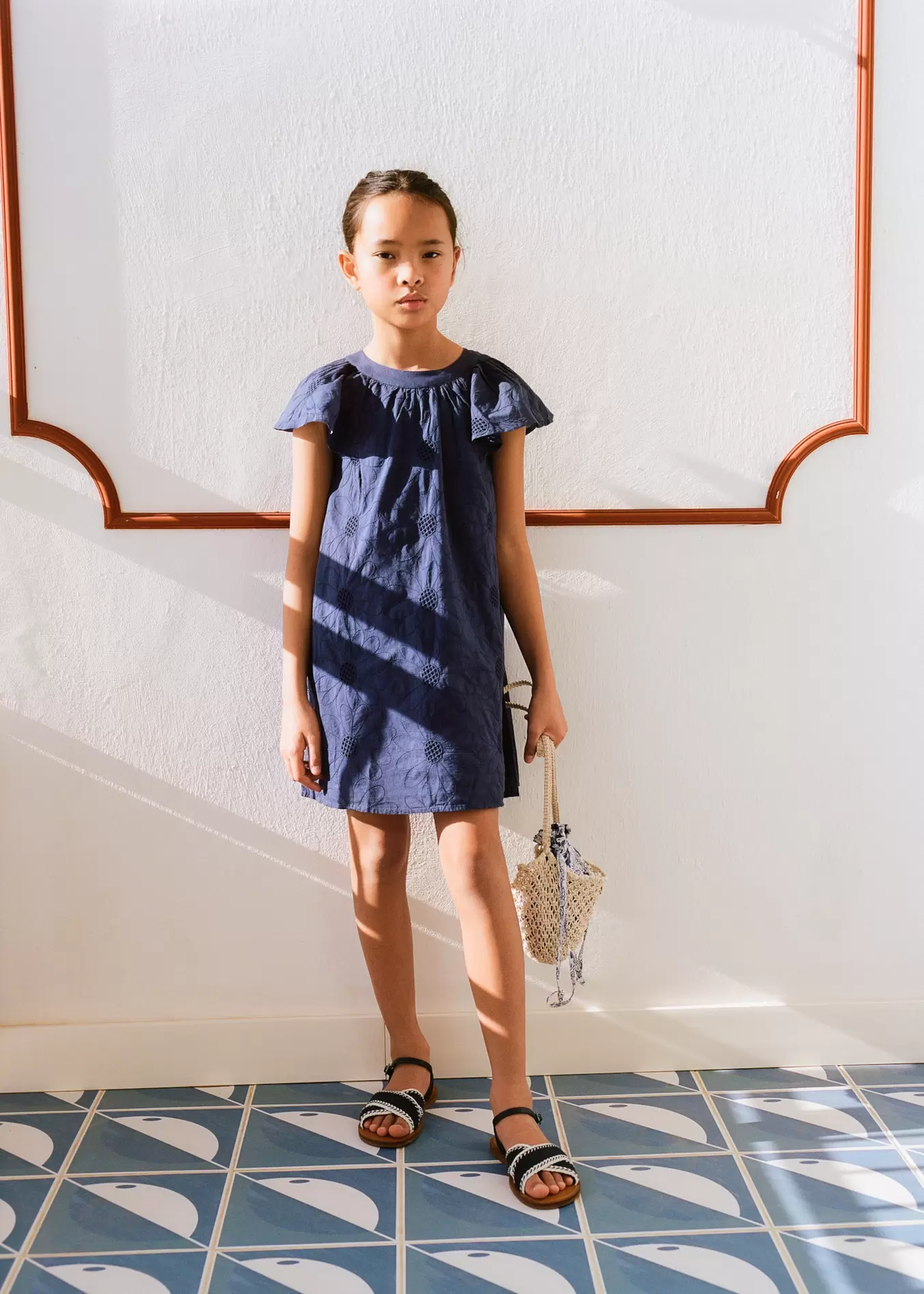 Vestido corto bordado