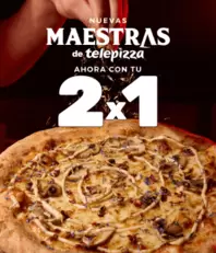 2x1 en todas las pizzas
