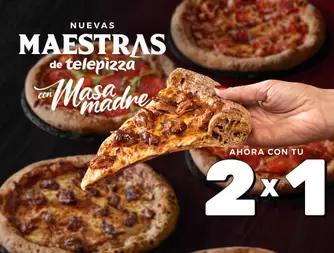 2x1 en todas las pizzas