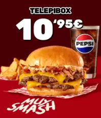 TelepiBox Hamburguesa con bebida por 10,95€