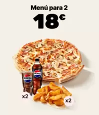 Menú para 2 por 18€