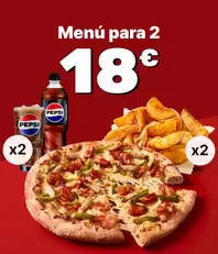 Menú para 2 por 18€