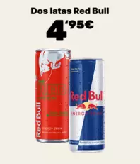 2 latas de Red Bull por 4,95€
