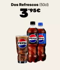2 refrescos (500 ml) por 3,95€