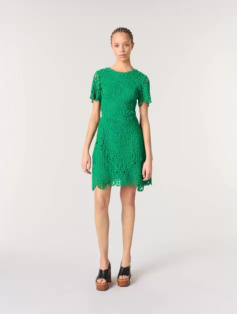 Vestido corto de ganchillo