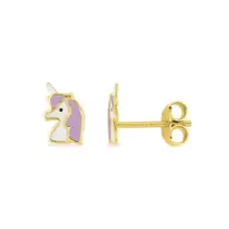 Pendientes largos círculo 5 mm y círculo 10 mm bañado en oro