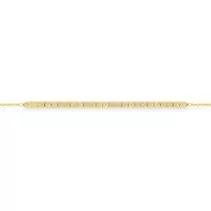 Pulsera de oro amarillo de 9K con 25 diamantes creados 0,25 ct F-VS