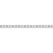 Pulsera de oro blanco de 9K con diamantes creados de 0,75 ct.