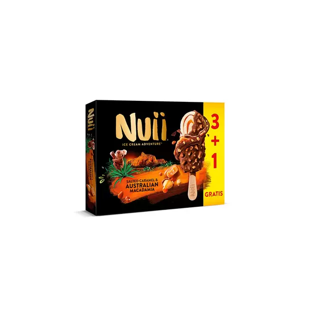 Nuii Caramelo&Nueces Macadamia (pack de 3uds)