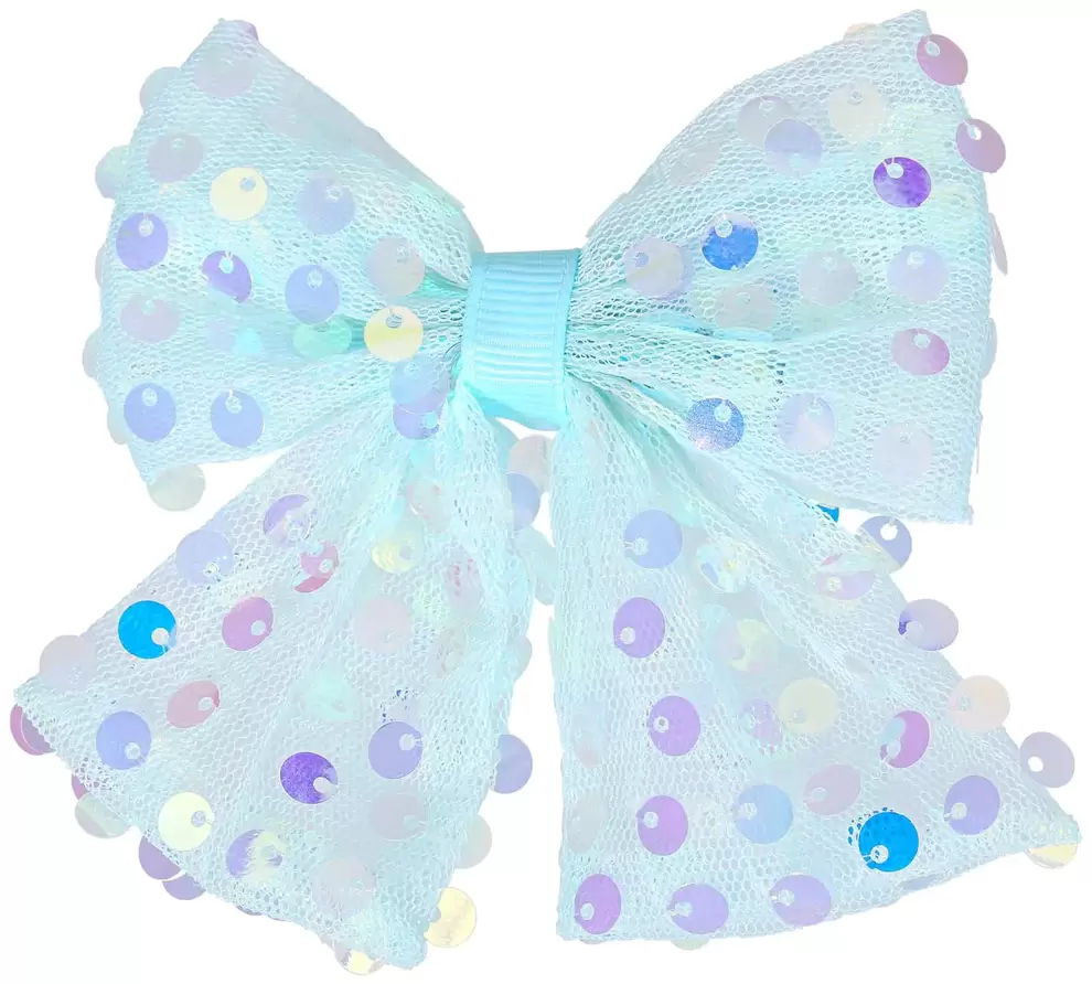 Haarspange - Blue Sequins