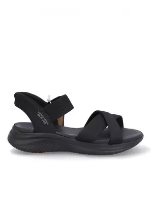 SANDALIA PLANA SKECHERS 119975 BLACK