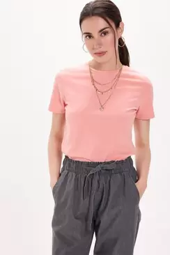 Camiseta elástica manga corta soft touch