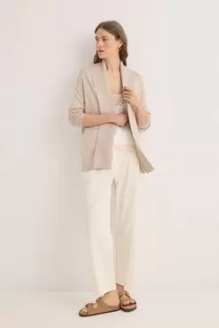 Cardigan with shawl neckline