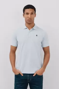 Basic piqué polo shirt