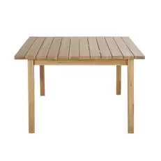 Garda - Table de jardin extensible carrée en acacia massif 6/8 personnes L120/160
