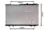Radiador, refrigeración del motorVAN WEZEL - 83002087
