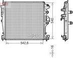 Radiador, refrigeración del motorDENSO - DRM01004