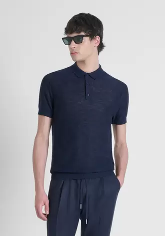 JERSEY REGULAR FIT EN MEZCLA DE LINO DE HILO SUAVE