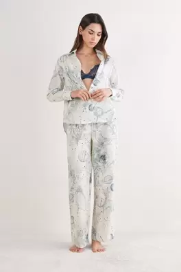 Pijama Largo de Lino y Algodón Luxury Dreams
