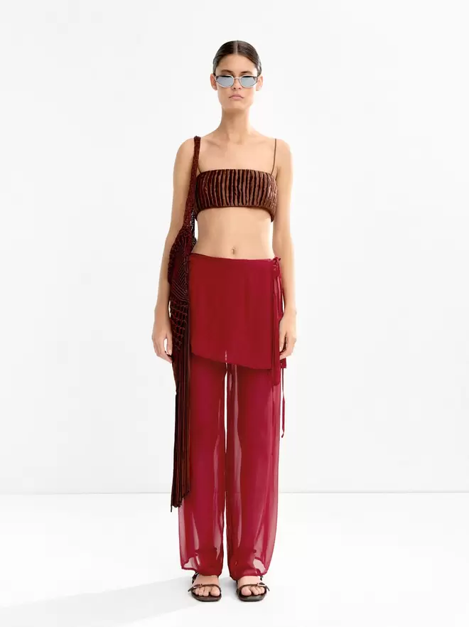 Silk pants