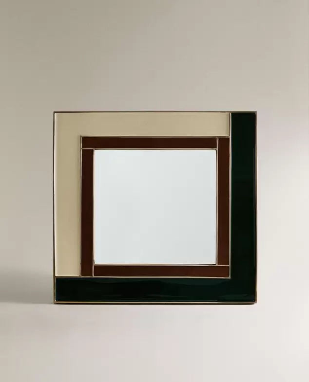 ESPEJO PARED MADERA RESINA X COLLAGERIE
