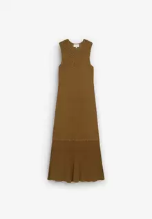 MICHONET | VESTIDO CROCHET CANELA
