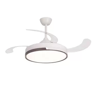 VENTILADOR DE TECHO LED 48W REGULABLE 4 ASPAS PLEGABLES SKYLER