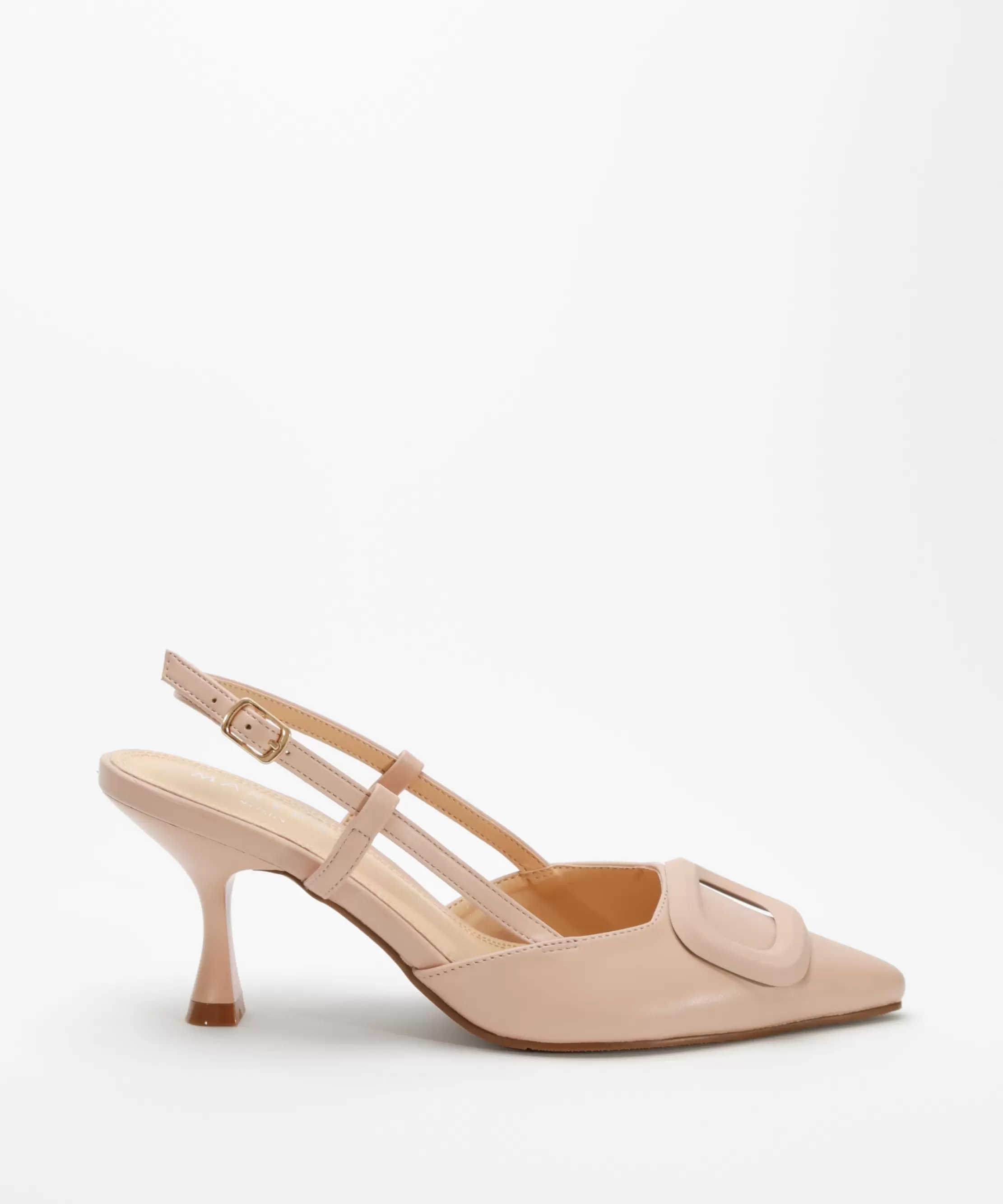 Zapatos tacón destalonados adorno