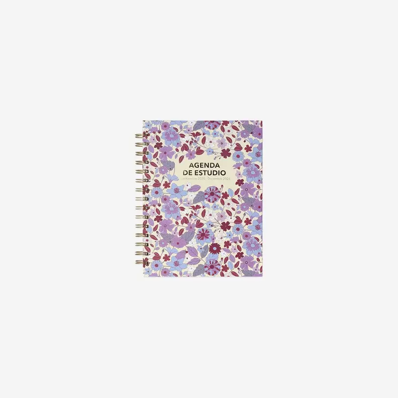 Planificador de estudios floral - Español