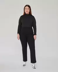 LEGGINGS BAJO EVASE Y APLICACIONES DE STRASS NEGRO