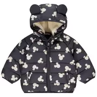 Chaleco de sherpa con estampado Mickey Disney y capucha con relieve