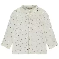 Camisa de gasa de algodón con bolsillo para bebé niño