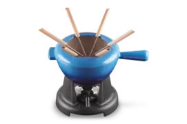 Set fondue de hierro fundido