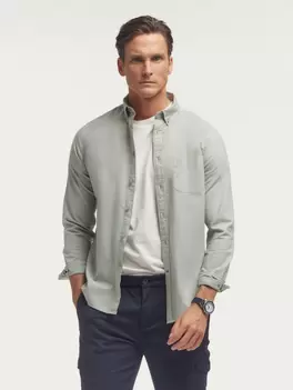 CAMISA OXFORD DYE POCKET VERDE