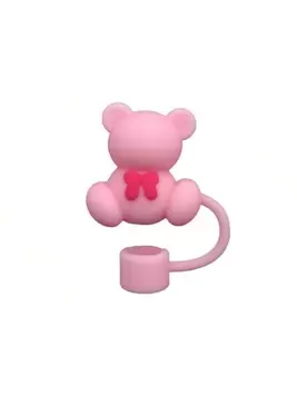 1 pieza Tapa de cubierta de paja para vaso, Tapa de pajita de silicona que se ajusta a tumblers de 30 y 40 onzas con asa, Cubiertas para la punta de pajitas de beber lindas de 10 mm como accesorios...